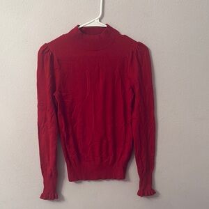 Chelsea & Violet Red Long Sleeve Blouse